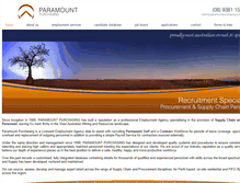 Tablet Screenshot of paramountpurchasing.com.au